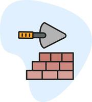 Brick Wall Vecto Icon vector