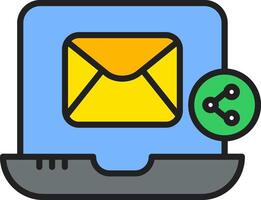 Email Share Vecto Icon vector