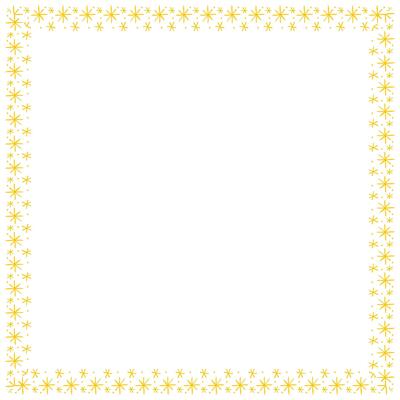 Vector border frame with star on white background