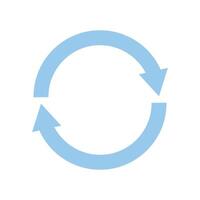 Symbol of movement rotation cyclic recurrence vector