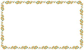 Vector beautiful floral frame latest design element