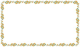 Vector beautiful floral frame latest design element