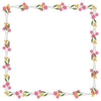 Vector beautiful floral frame latest design element