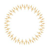 Vector stars frame. round border frames with star