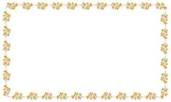 Vector beautiful floral frame latest design element
