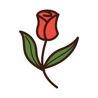 Vector red roses icon design illustration