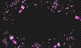 Vector realistic confetti background design