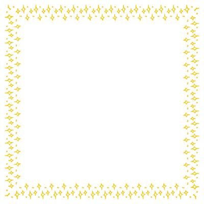 Vector border frame with star on white background