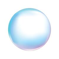 vector clear bubble element on white background