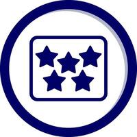 Five Star Vecto Icon vector