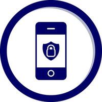 Mobile Security Vecto Icon vector