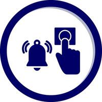 Emergency Alarm Button Vecto Icon vector