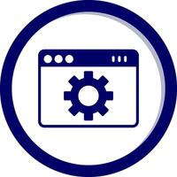 Web Page Setting Vecto Icon vector