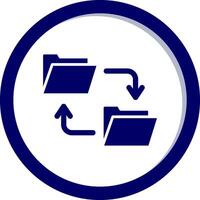 Data Transfer Vecto Icon vector