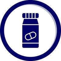 Pills Bottle Vecto Icon vector