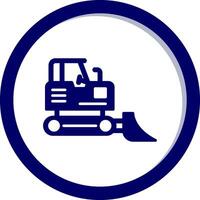 Bulldozer Vecto Icon vector