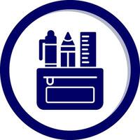 Pencil Case Vecto Icon vector