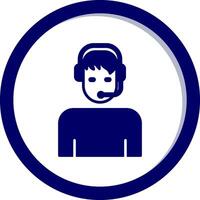 Customer Service Agent Vecto Icon vector