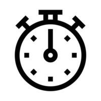 Vector alarm clock icon time black symbol reminder sign