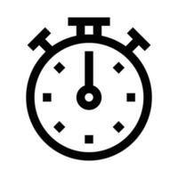 Vector alarm clock icon time black symbol reminder sign