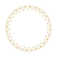 Vector stars frame. round border frames with star