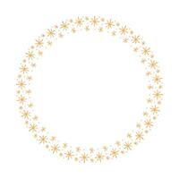 Vector stars frame. round border frames with star