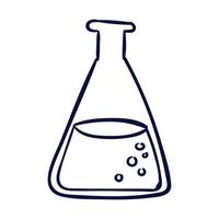 Vector lab flask icon vector illustration