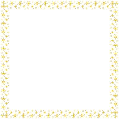 Vector border frame with star on white background