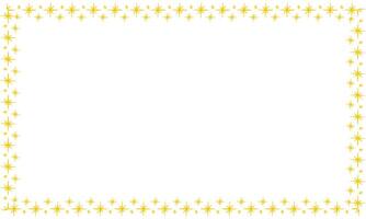 Vector border frame with star on white background
