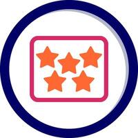 Five Star Vecto Icon vector