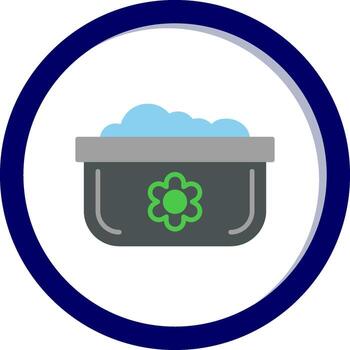 lavar platos maceta vecto icono vector