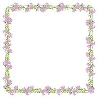Vector beautiful floral frame latest design element