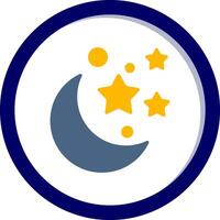 Moon And Stars Vecto Icon vector