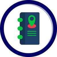 Address Book Vecto Icon vector