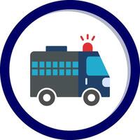 Police Van Vecto Icon vector