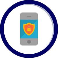 Mobile Security Vecto Icon vector