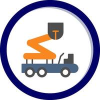 Boom Lift Vecto Icon vector