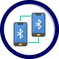 Phone Bluetooth Connected Vecto Icon vector