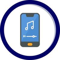 Mobile Music Player Vecto Icon vector