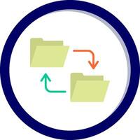 Data Transfer Vecto Icon vector