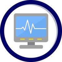 Ecg Reading Vecto Icon vector