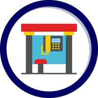 Telephone Box Vecto Icon vector