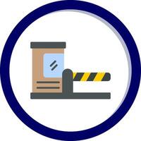 Parking Barrier Vecto Icon vector