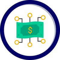 digital dinero vecto icono vector