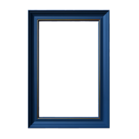 AI generated Square Perfection, Cut Out Frame on a Transparent Canvas png