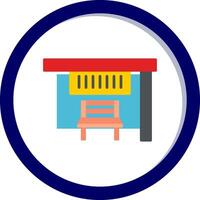 Bus Stop Vecto Icon vector