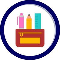 Pencil Case Vecto Icon vector