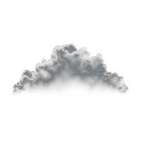 ai generiert Weiß Wolke ausgeschnitten auf transparent Hintergrund png