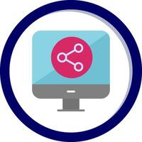 Data Share Vecto Icon vector