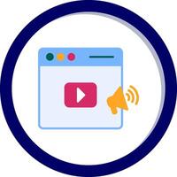 vídeo márketing vecto icono vector